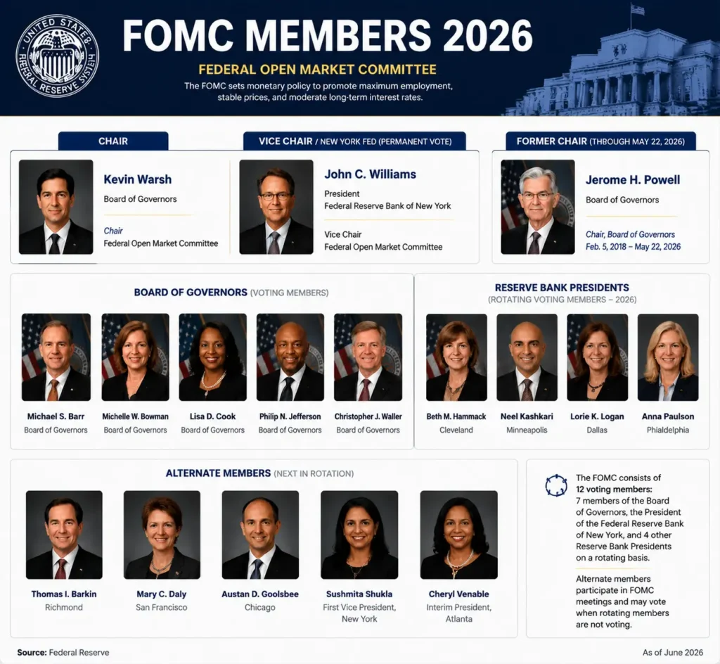 who are the fomc members in 2026